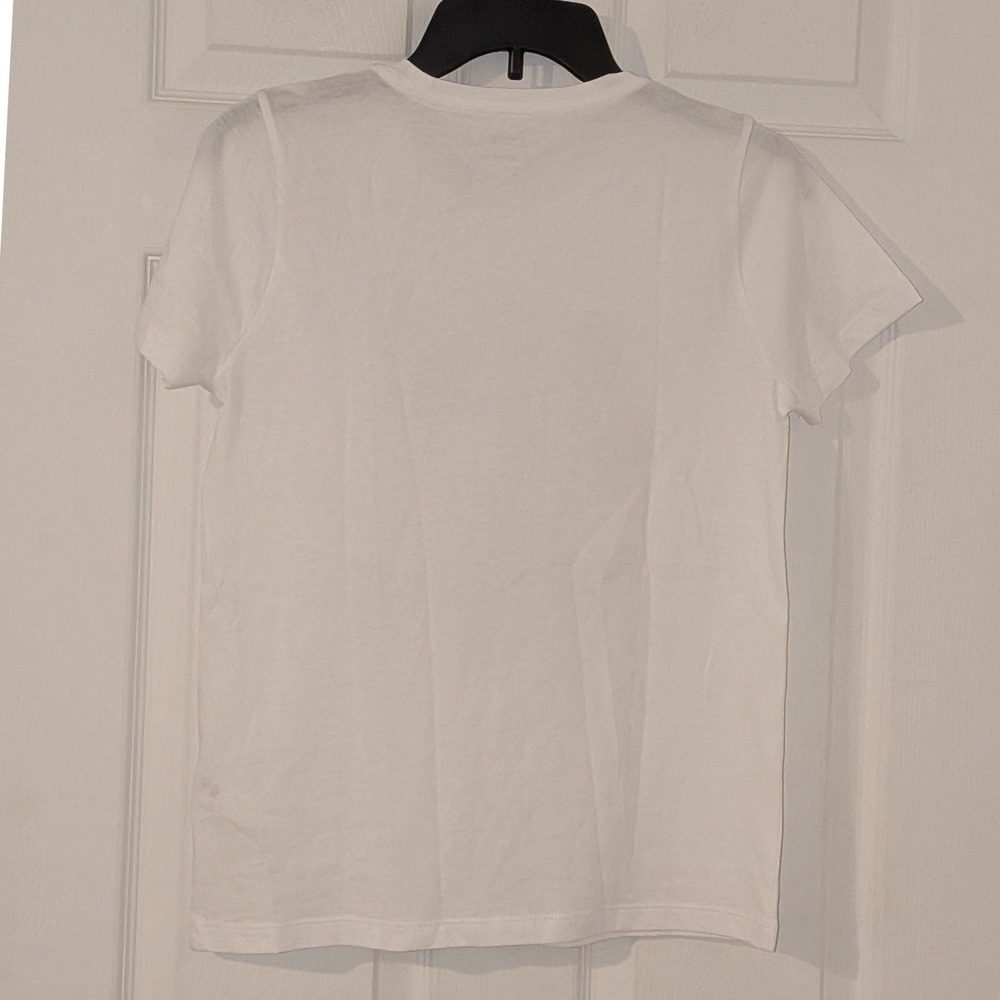 J.Crew Women Collector Tee White Dog Graphic Cotton T-Shirt CR061 Size S NEW $55 - Picture 9 of 9